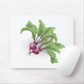 Rote-Bete-Wurzeln Illustration Mousepad (Mit Mouse)