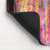 Rote beunruhigte Tür-Mehrfarbenmausunterlage Mousepad (Ecke)