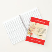Rote Bibel Verse Blumengebet Journal Notizblock (Innenseite)