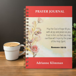 Rote Bibel Verse Blumengebet Journal Notizblock