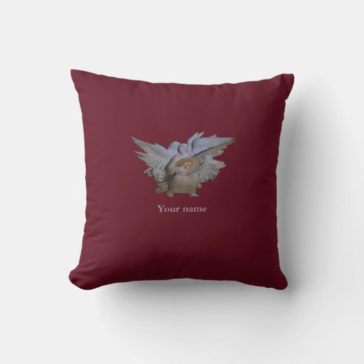 Rote Bibel Zitat Cushion POLYESTER Angel Kissen (Vorderseite)