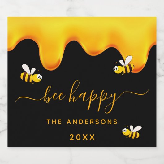 Rote Biene Schaumweinetikett (Einzelnes Label)