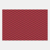 Rote Bienenstockmuster Geschenkpapier Set (Vorderseite 2)