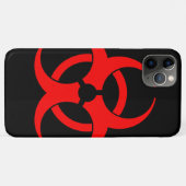 Rote Biogefährdung Symbol Phone Case (Rückseite (Horizontal))