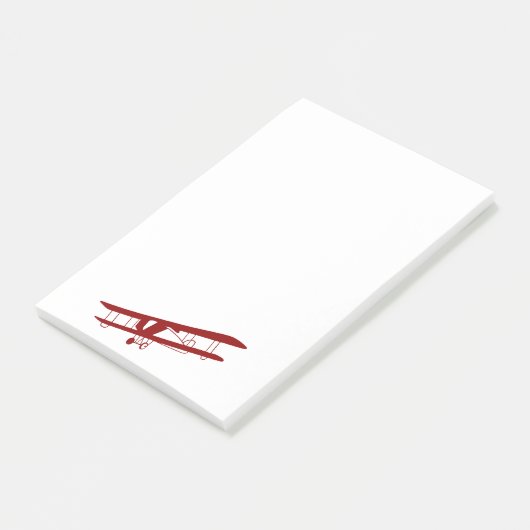 Rote Biplane-it-Notes Post-it Klebezettel (angewinkelt)
