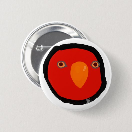 Rote Birne "GUMI" Button (Vorne & Hinten)