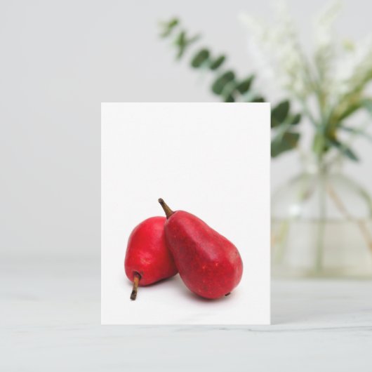 Rote Birne Postkarte (Stehend Vorderseite)