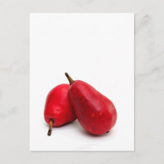 Rote Birne Postkarte