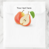 Rote Birnen, frisch Quadratischer Aufkleber (Tasche)