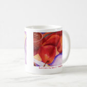 Rote Birnen-Tasse Kaffeetasse (VorderseiteRechts)