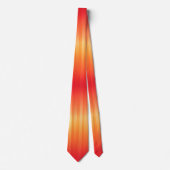 Rote bis gelbe Streifen Sommerombre Krawatte (Vorderseite)