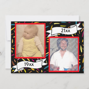 Rote Blase Letter 50 th Birthday Celebration Einladung