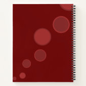 Rote Blasen abstrakte Techie-Unterstützung: Sie go Notizblock (Rückseite)