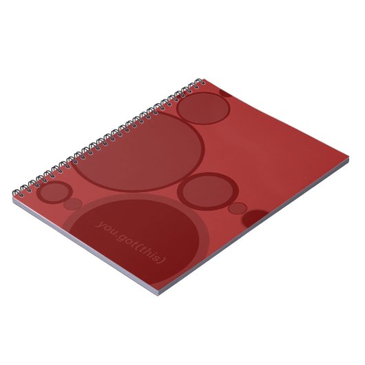 Rote Blasen abstrakte Techie-Unterstützung: Sie go Notizblock (Linke Seite)