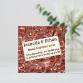 Rote Blasen beim Gittern oder beim Backeneffekt? M Einladung (Stehend Vorderseite)