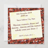 Rote Blasen beim Gittern oder beim Backeneffekt? M Einladung (Rückseite)