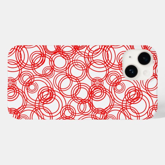 Rote Blasen Case-Mate iPhone Hülle (Rückseite (Horizontal))