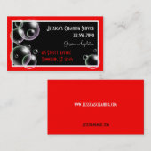 Rote Blasen, die Dienstleistungsunternehmen-Karten Visitenkarte (Vorne/Hinten)