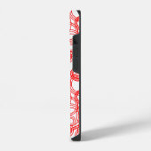 Rote Blasen iPhone Hülle (Linke Seite)