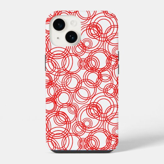 Rote Blasen iPhone Hülle (Rückseite)