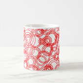 Rote Blasen Kaffee Tasse (Mittel)