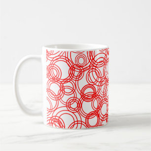 Rote Blasen Kaffee Tasse