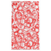 Rote Blasen Kleine Geschenktüte (Rückseite)