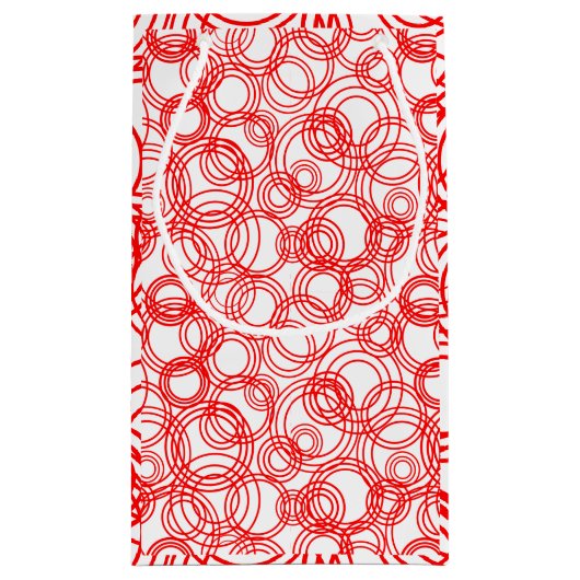 Rote Blasen Kleine Geschenktüte (Rückseite)