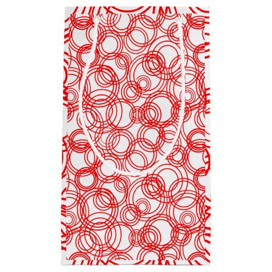 Rote Blasen Kleine Geschenktüte (Vorderseite)