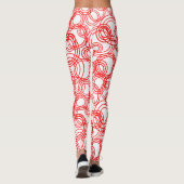 Rote Blasen Leggings (Rückseite)