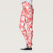 Rote Blasen Leggings (Links)