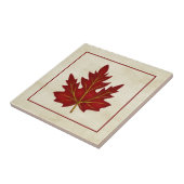 Rote Blatt-Herbstsaison-themenorientierte Fliese (Seite)