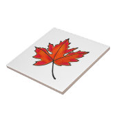 Rote Blätter, Ahorn-Blätter, Herbstfarben Fliese (Seite)