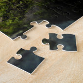 Rote Blätter auf einem Felsen Puzzle (Seite)