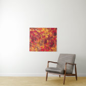 Rote Blätter Bäume Natur KLEIN Wandteppich (Beispiel (Horizontal))