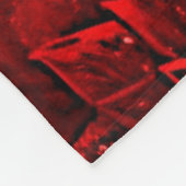 Rote Blätter Blumenstrauß Fleece Blanket (Ecke)