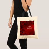 Rote Blätter Blumenstrauß Tote Tasche (Vorderseite (Produkt))