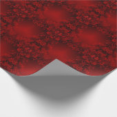 Rote Blätter Blumenzwiebelpapier Geschenkpapier (Ecke)