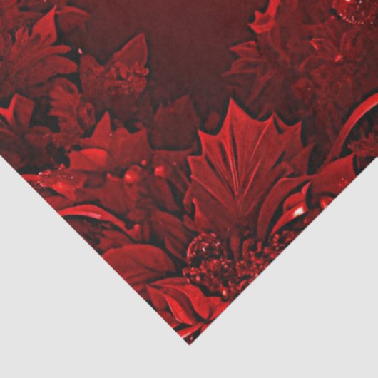 Rote Blätter Blumenzwiebelpapier Seidenpapier (Detail)