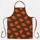 Rote Blätter, braun Schürze (Vorderseite)