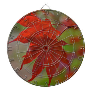 Rote Blätter Dartscheibe