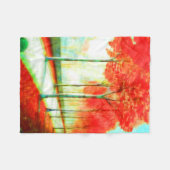 Rote Blätter im Herbst Wege der Landschaftlichen K Fleecedecke (Vorderseite (Horizontal))