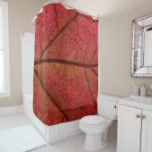 Rote Blätter in naher Fotografie Duschvorhang (Beispiel)