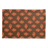 Rote Blätter individuelle Name braun Kissenbezug (Rückseite)