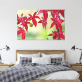 Rote Blätter Leinwanddruck (Insitu (Schlafzimmer))