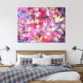 Rote Blätter Leinwanddruck (Insitu (Schlafzimmer))