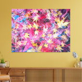 Rote Blätter Leinwanddruck (Insitu (Wohnzimmer))