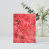 Rote Blätter Postkarte (Stehend Vorderseite)