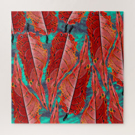Rote Blätter Puzzle