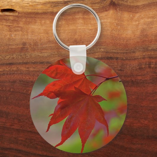 Rote Blätter Schlüsselanhänger (Vorderseite)
